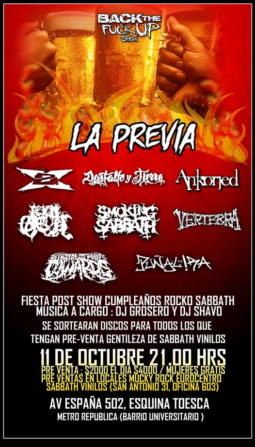 Back The Fuck Up : La Previa
